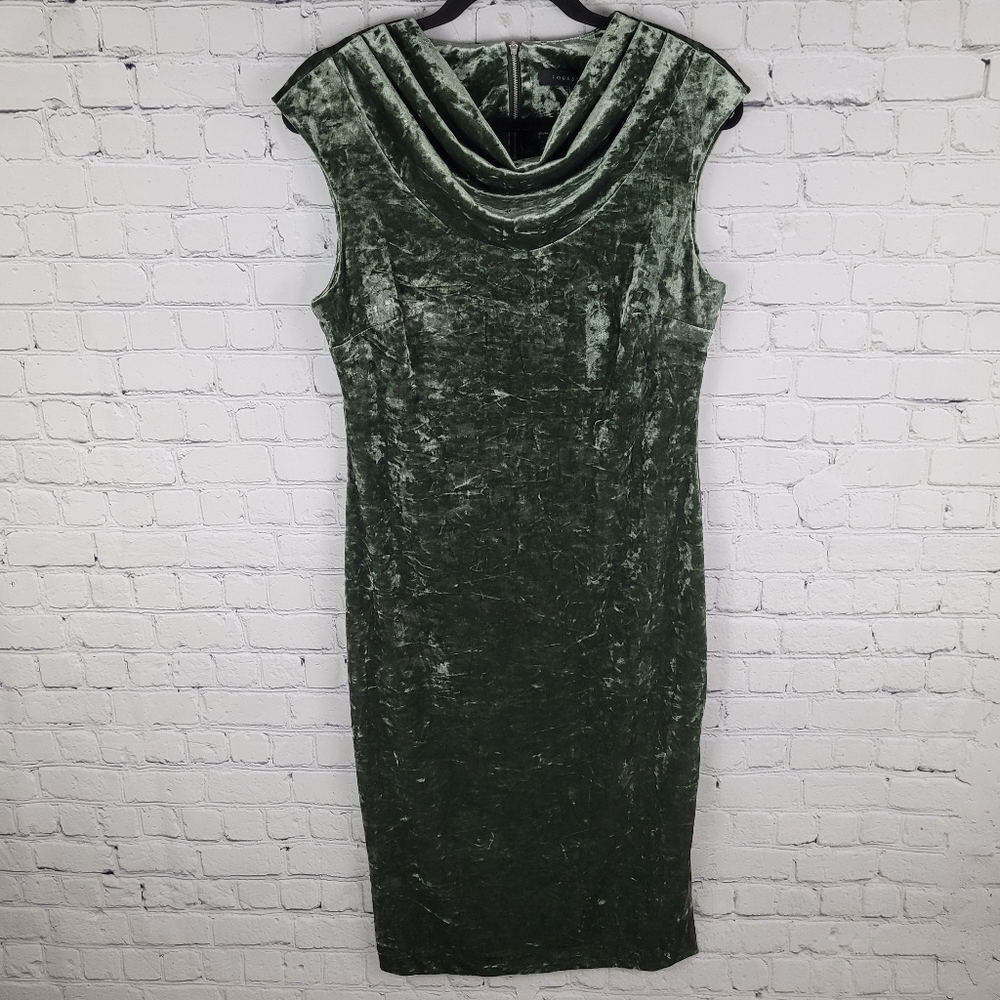 FOREST LILY | crushed velvet sleeveless cowl neck bodycon dress